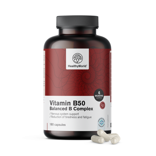 Vitamín B50 komplex, 180 kapsúl
