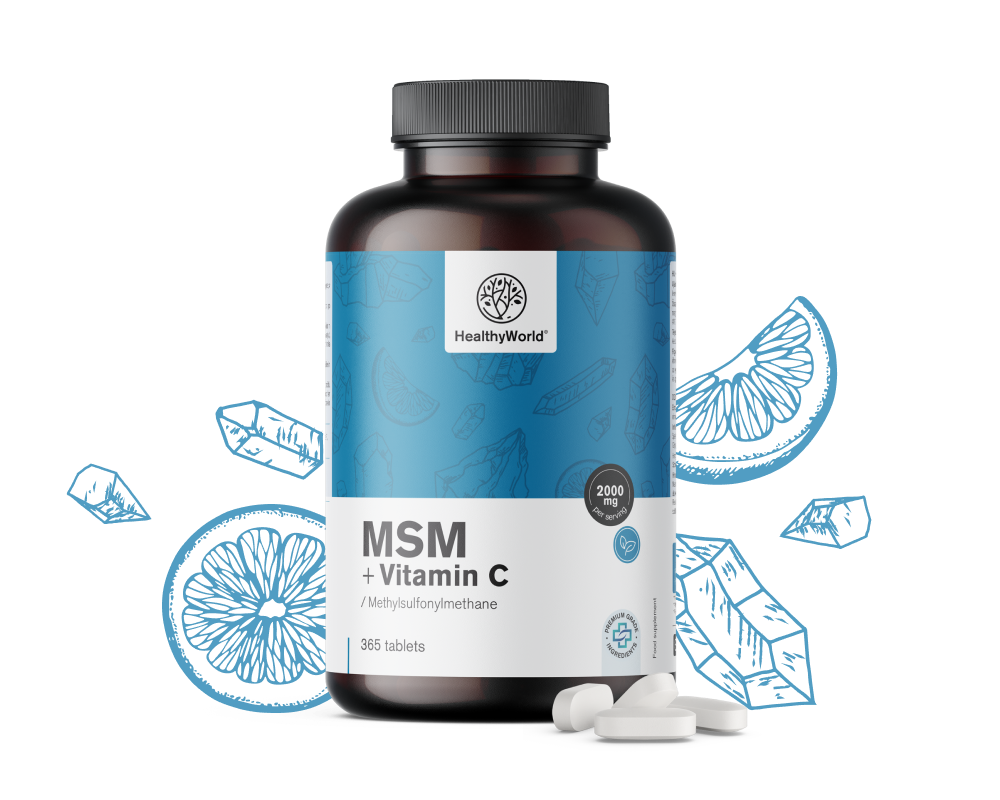 MSM 2000 mg - s vitamínom C