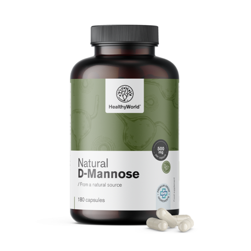 Prírodná D-manóza 1500 mg, 180 kapsúl