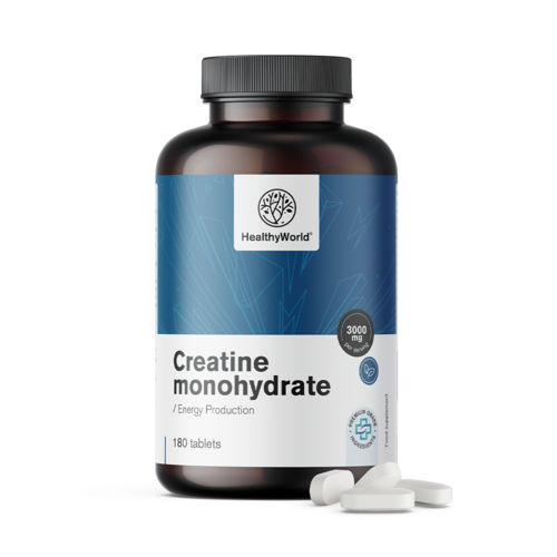 Kreatín monohydrát 3000 mg, 180 tabliet
