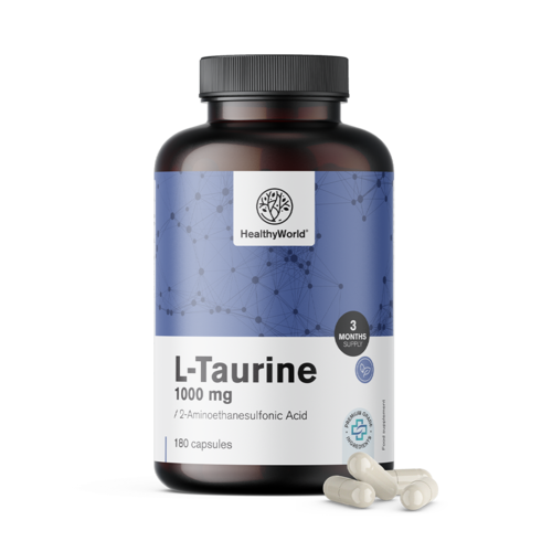 L-taurín 1000 mg, 180 kapsúl