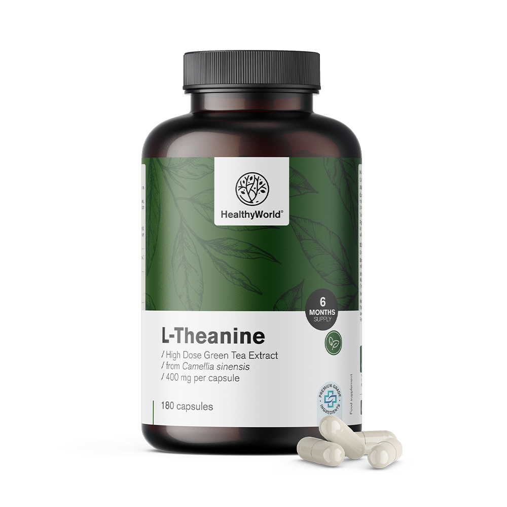 L-Theanin 400 mg vo forme kapsúl.