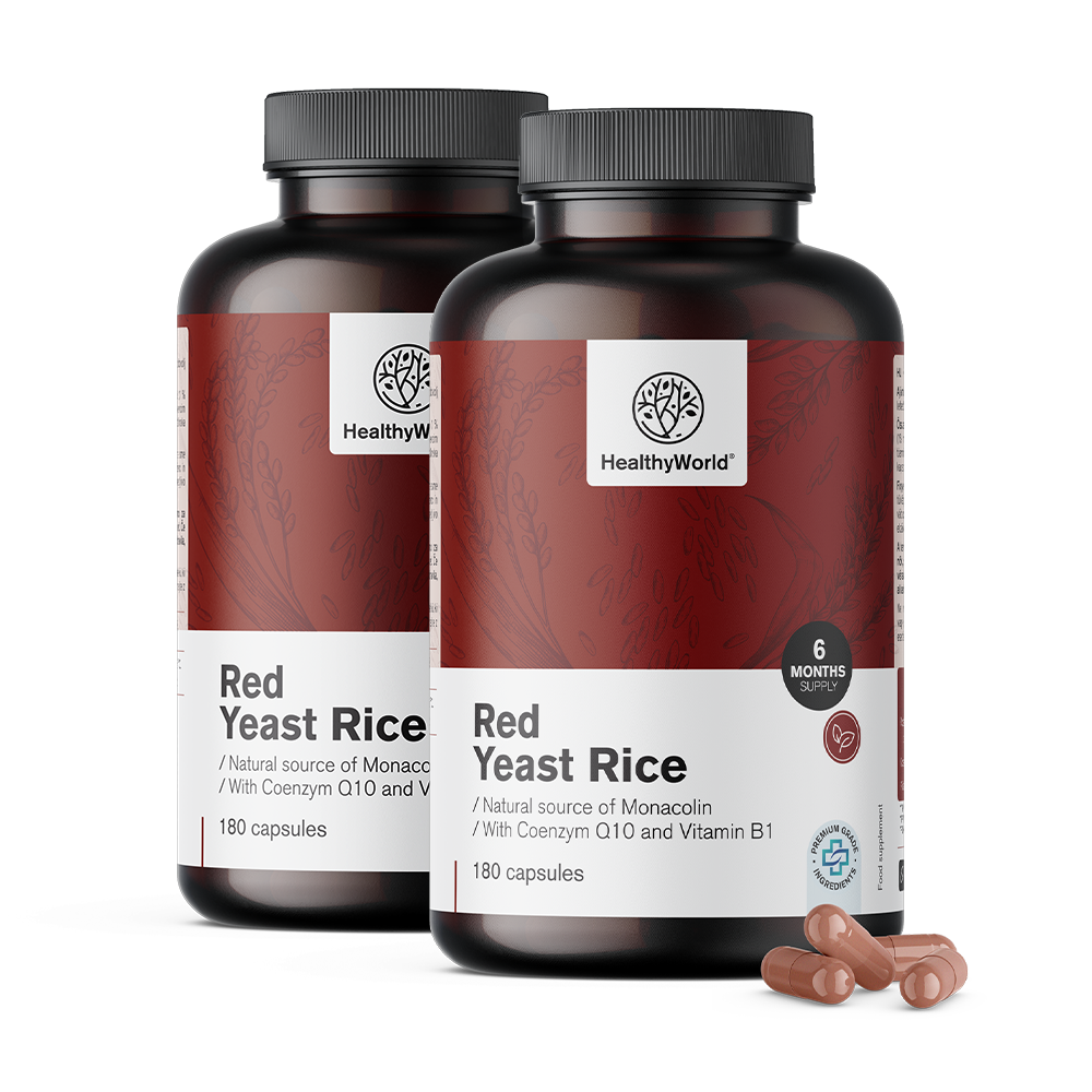Červený kvasnicový ryž 250 mg v kapsulách