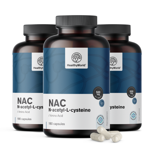 3x NAC 500 mg, spolu 540 kapsúl