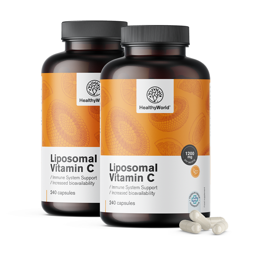 Lipozomálny vitamín C 1200 mg s extraktom ruže.