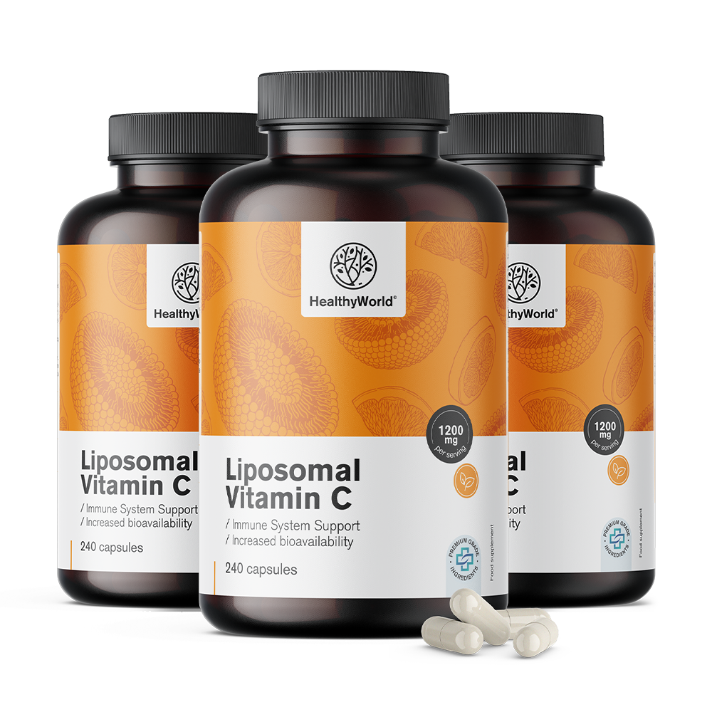 Lipozomálny vitamín C 1200 mg s extraktom ruže.