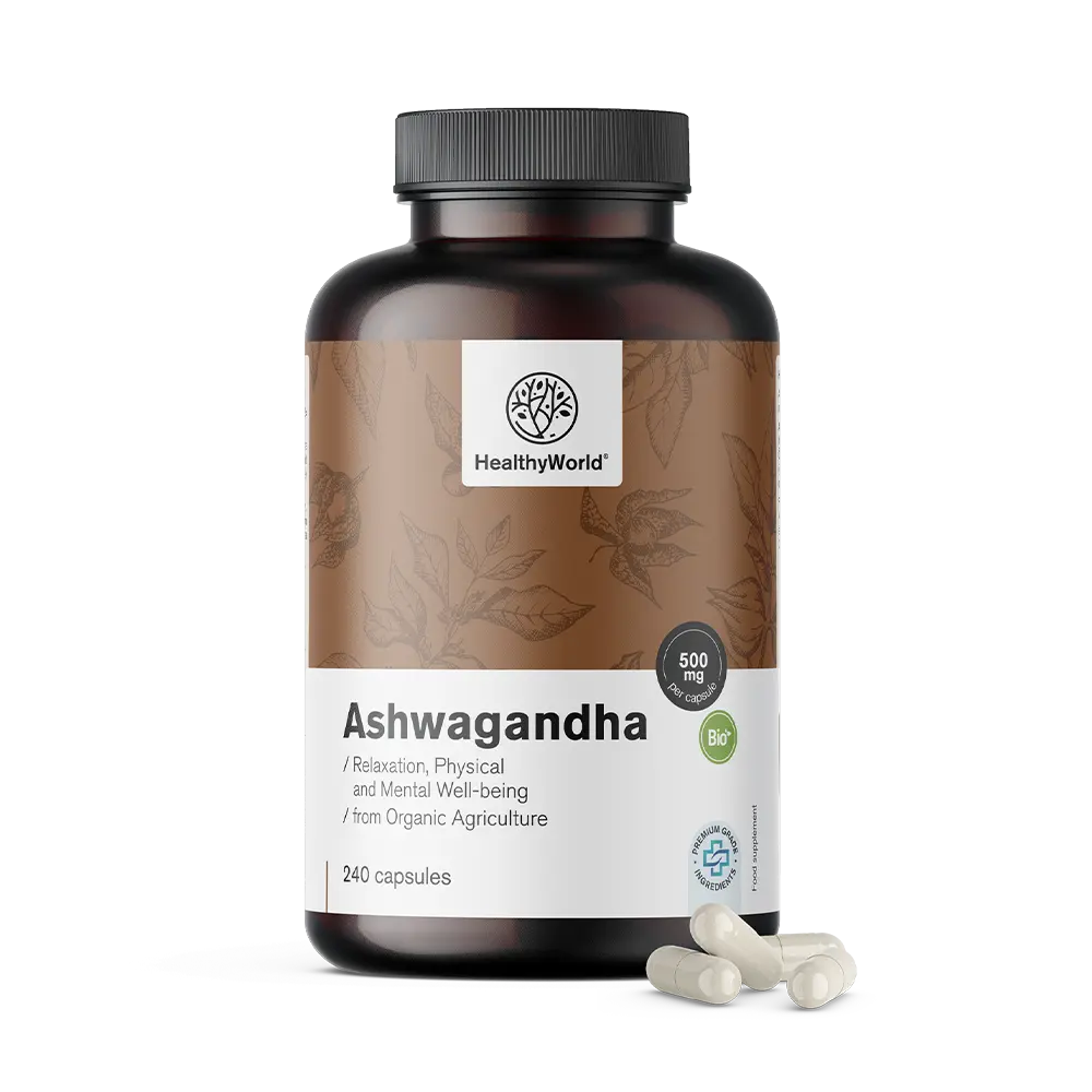 BIO Ašvaganda 500 mg v kapsuláchBIO Ashwagandha 500 mg vo forme kapsúl