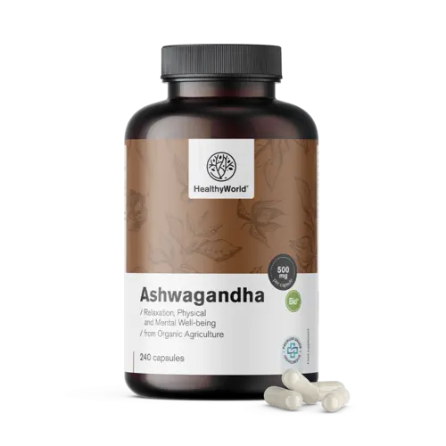 Ashwagandha 500 mg, 240 kapsúl
