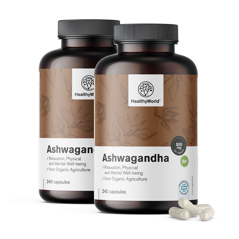 BIO Ašvaganda 500 mg v kapsuláchBIO Ashwagandha 500 mg vo forme kapsúl