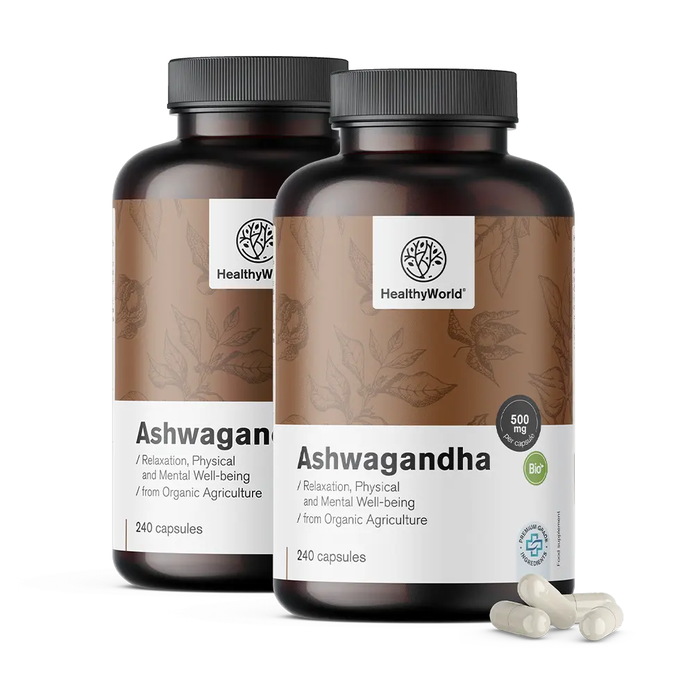 BIO Ašvaganda 500 mg v kapsuláchBIO Ashwagandha 500 mg vo forme kapsúl