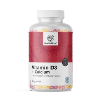 Vitamín D3 + Vápnik, 60 gumíkov