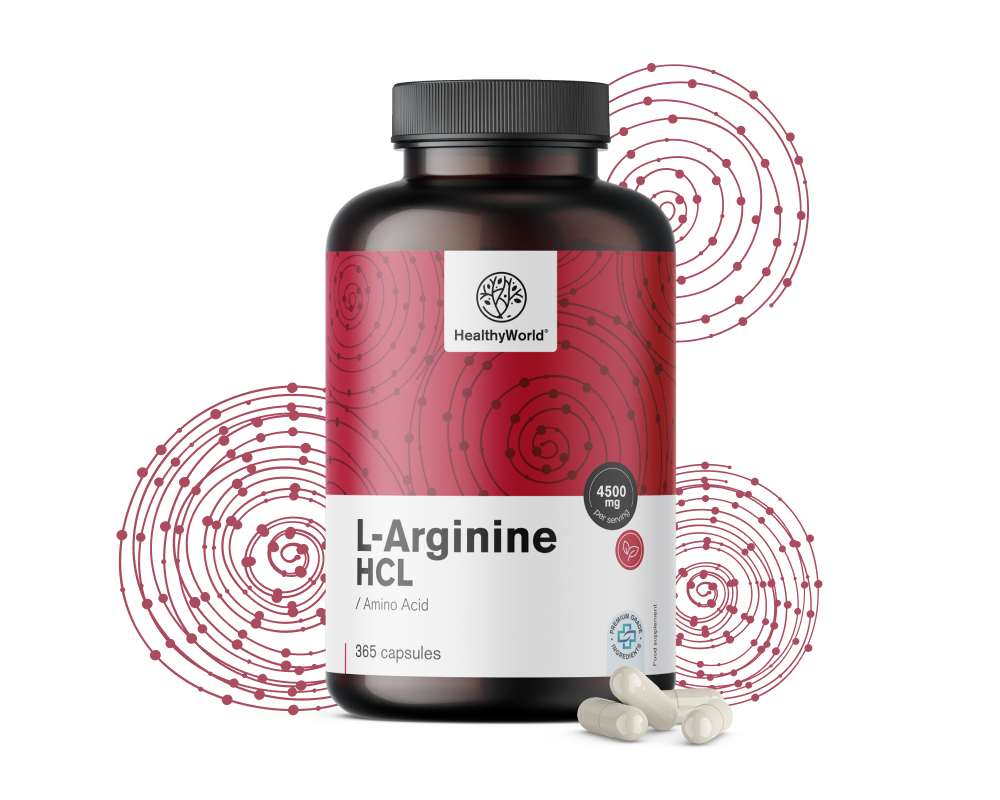 L-arginín HCL 4500 mg