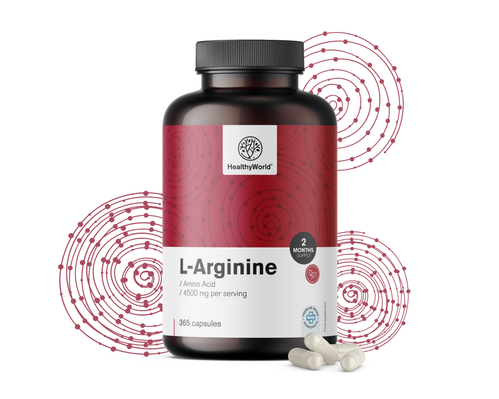 L-arginín HCL 4500 mg