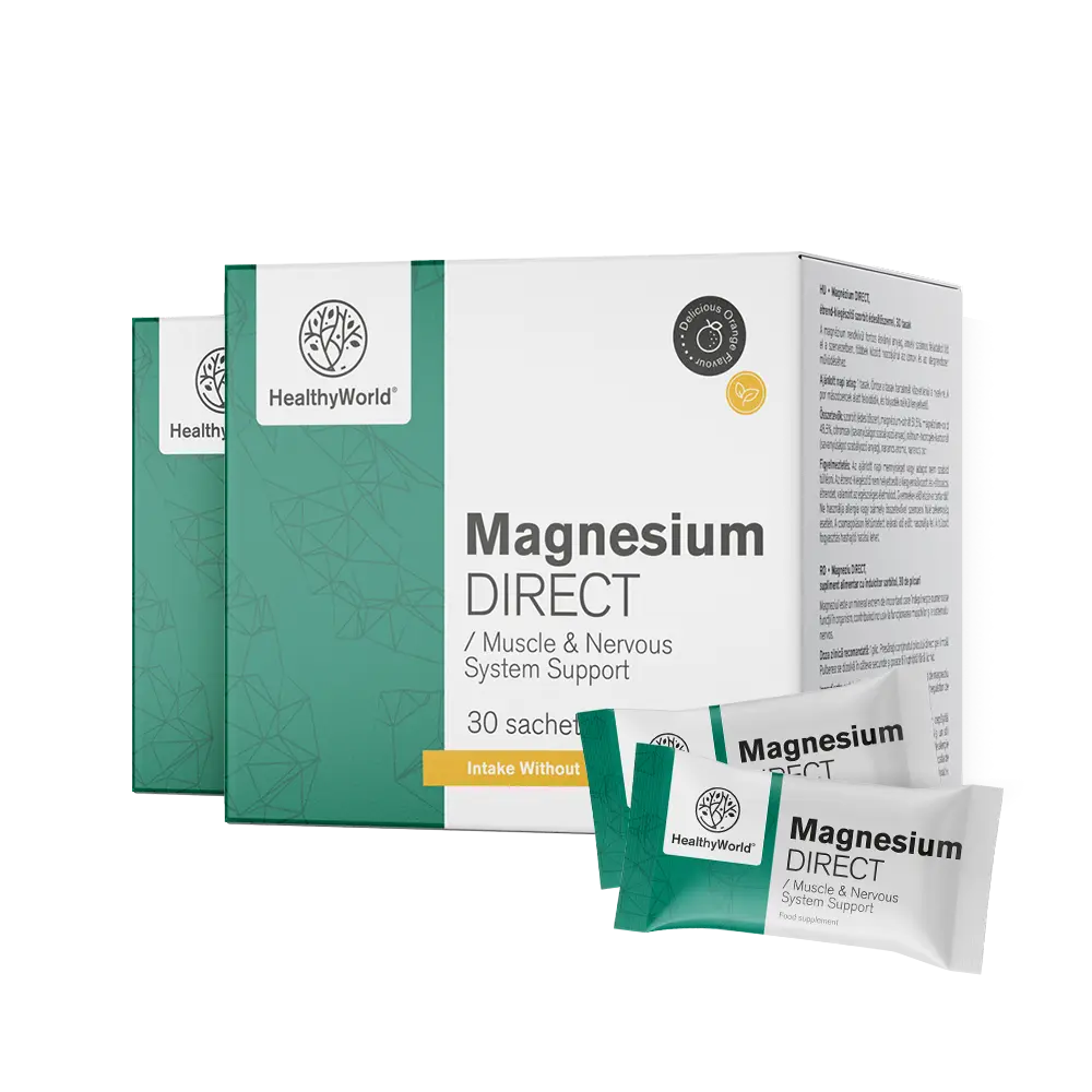 Magnezium DIRECT 400 mg s príchuťou pomaranča
