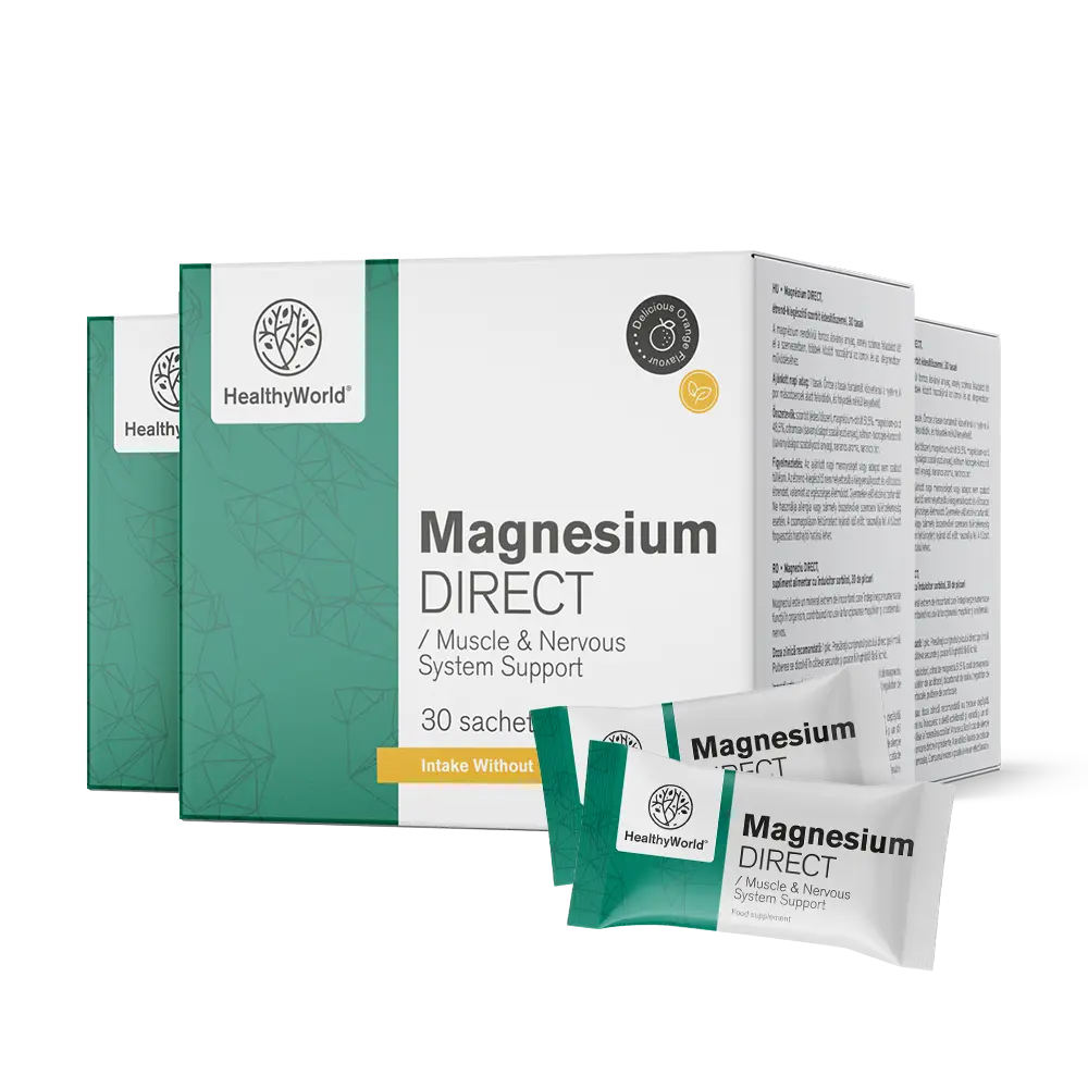 Magnezium DIRECT 400 mg s príchuťou pomaranča
