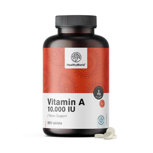 Vitamín A 10 000 IU, 365 tabliet