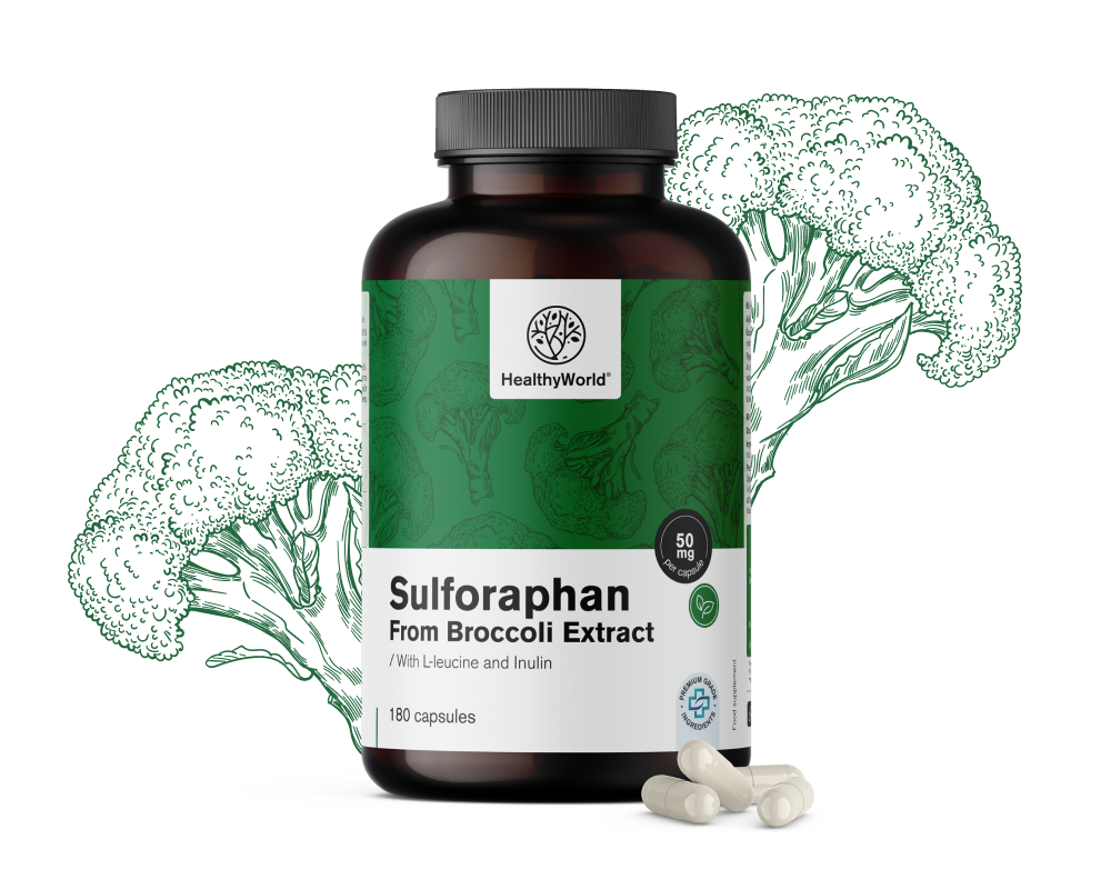 Sulforafán – z brokolicového extraktu 50 mg