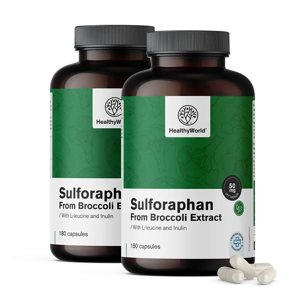 Sulforafan - zo výťažku z brokolice 50 mg.