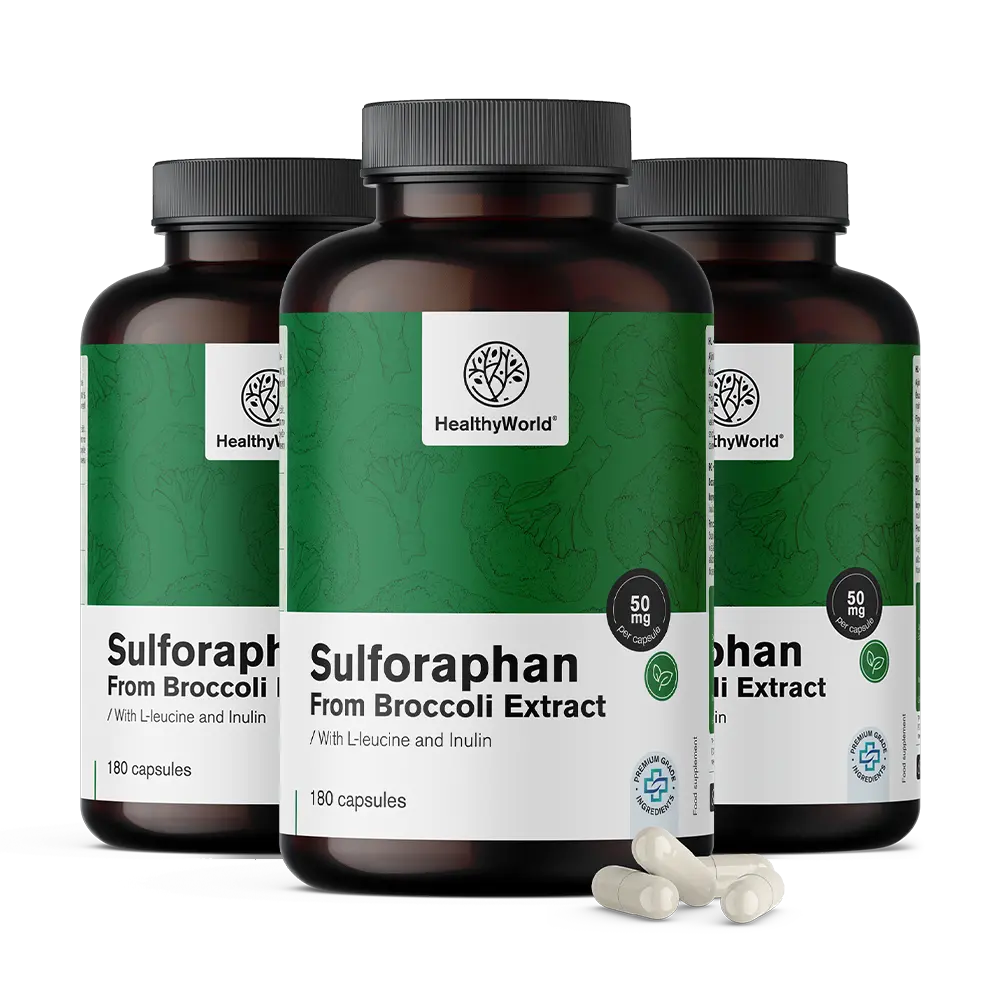 Sulforafan - zo výťažku z brokolice 50 mg.