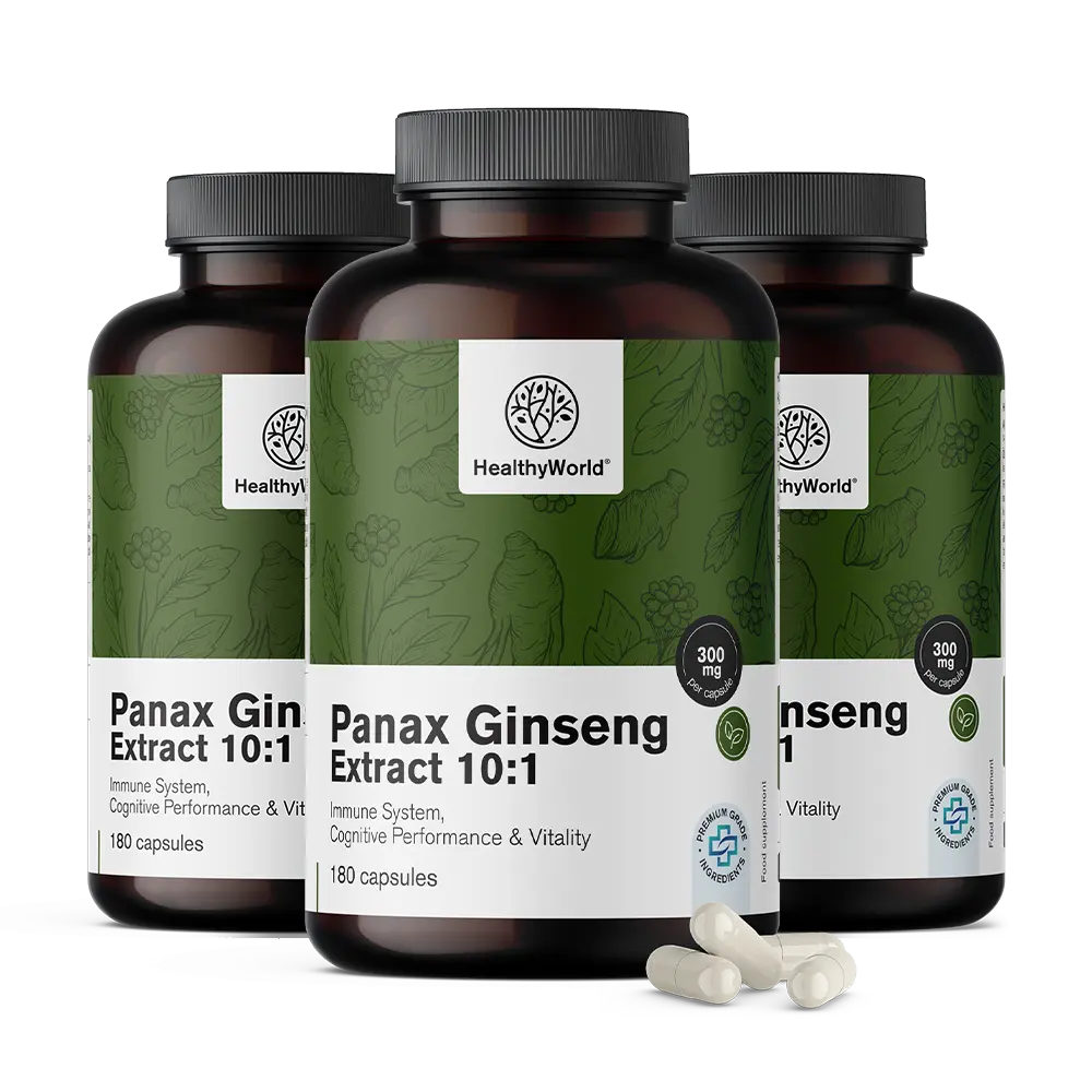 Panax Ginseng 300 mg – extrakt zázvoru 10:1 vo kapsulách