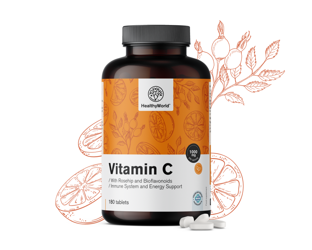 Vitamín C 1000 mg - so šípkou a bioflavonoidmi