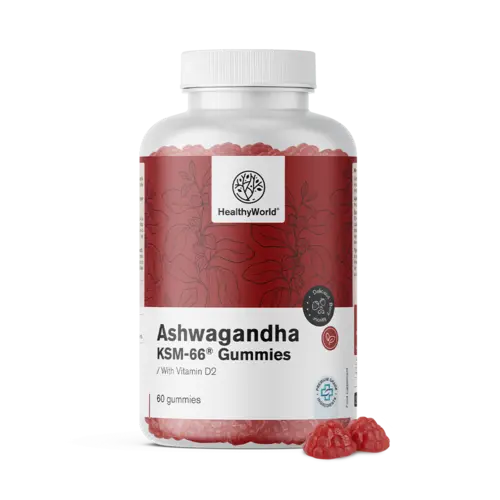 Ashwagandha KSM-66 300 mg, 60 gumíkov