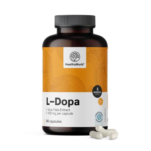 L-dopa 105 mg - z extraktu bôbu, 90 kapsúl