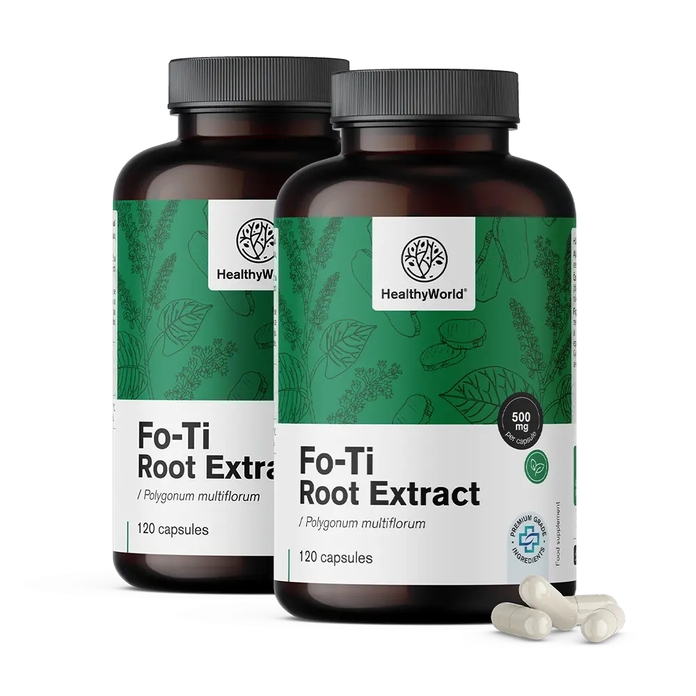 Fo-Ti (He Shou Wu) 500 mg - extrakt 10:1Fo-Ti (He Shou Wu) 500 mg - extrakt 10:1