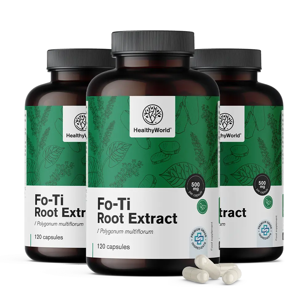 Fo-Ti (He Shou Wu) 500 mg - extrakt 10:1Fo-Ti (He Shou Wu) 500 mg - extrakt 10:1