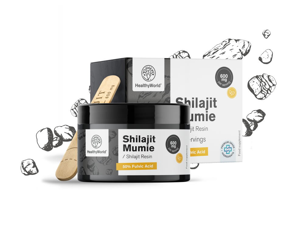 Shilajit Mumie 600 mg – živica