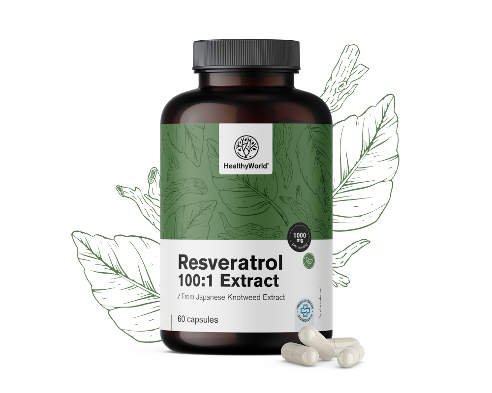 Resveratrol 1000 mg – extrakt 100:1