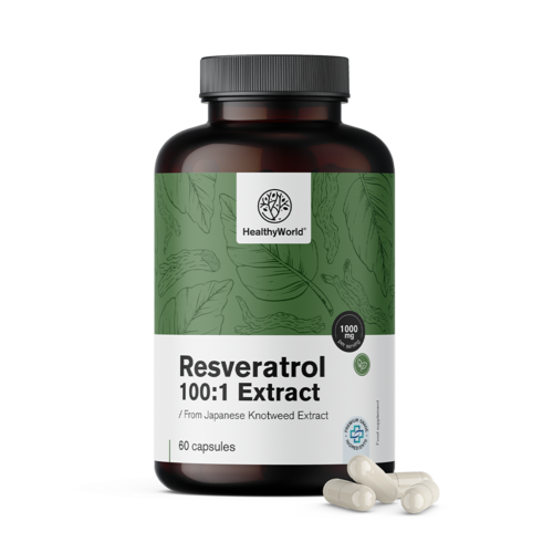 Resveratrol 1000 mg – extrakt 100:1, 60 kapsúl