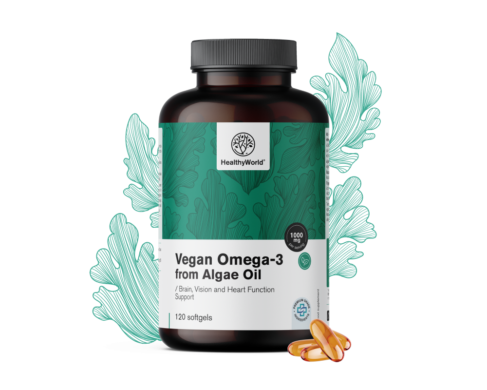 Vegánske omega-3 1000 mg – z rias