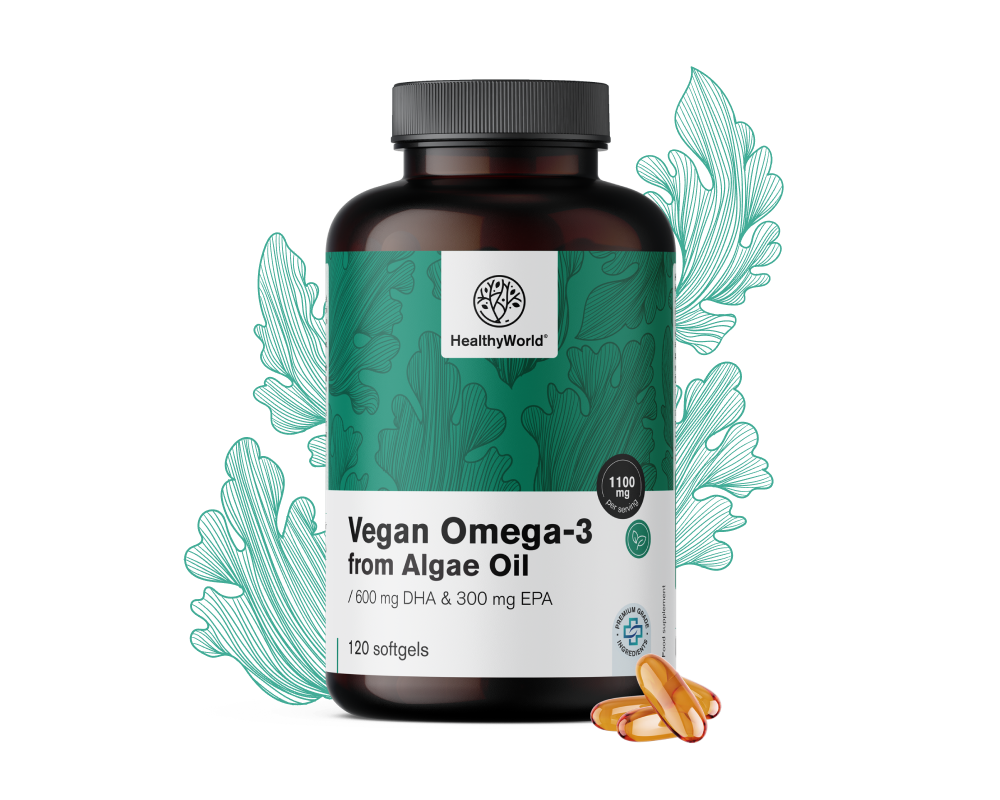 Vegánske omega-3 1100 mg - z rias