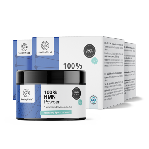 3x 100 % NMN - nikotínamid mononukleotid, spolu 150 g