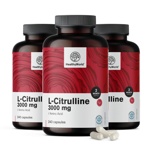 3x L-citrulín 3000 mg, spolu 720 kapsúl