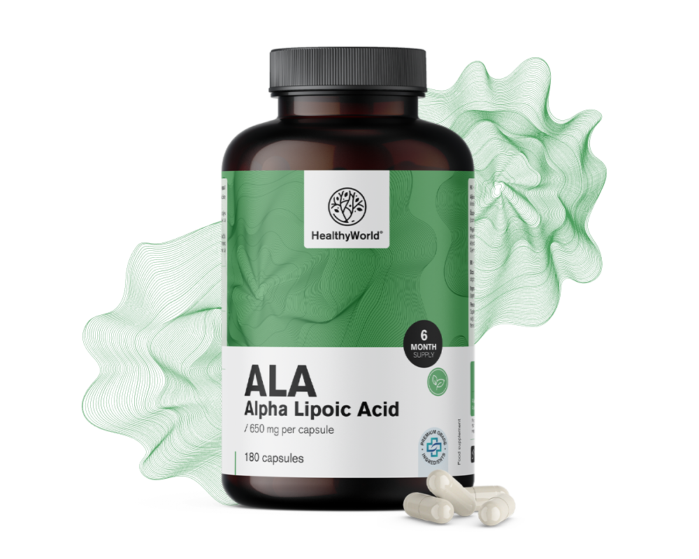 ALA – kyselina alfa-lipoová 650 mg