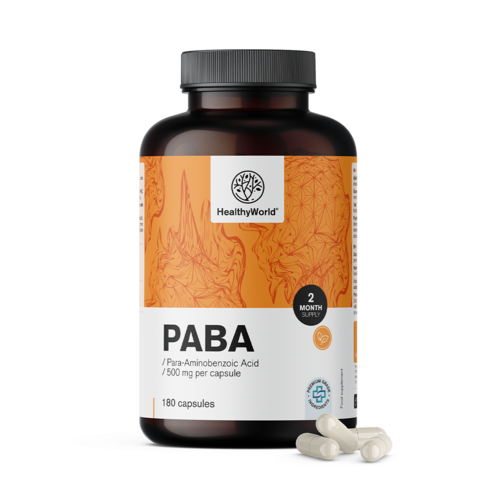 PABA 500 mg, 180 kapsúl