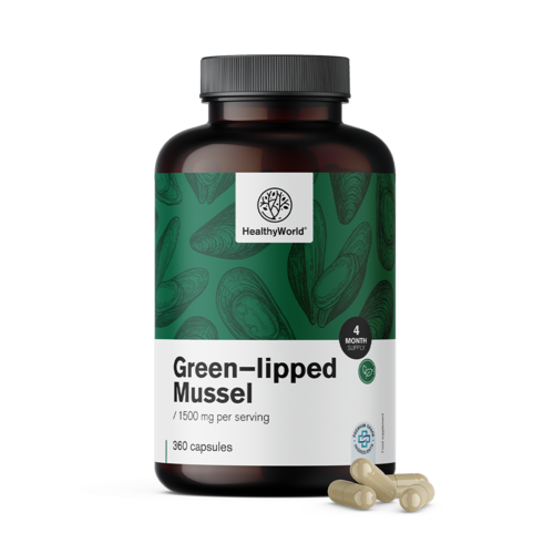 Mušľa zelenoústa 1500 mg, 360 kapsúl