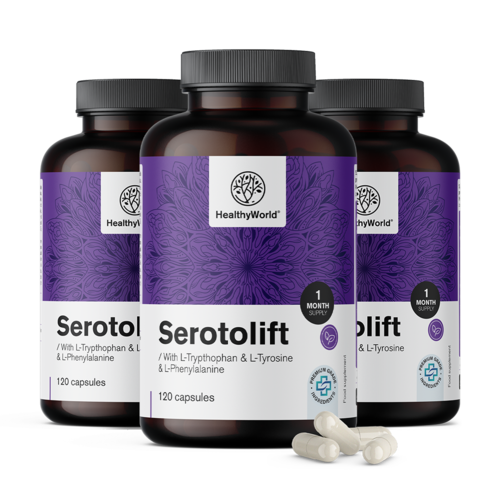 3x Serotolift – podpora serotonínu, spolu 360 kapsúl