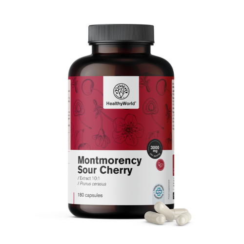 Višňa Montmorency 3000 mg, 180 kapsúl