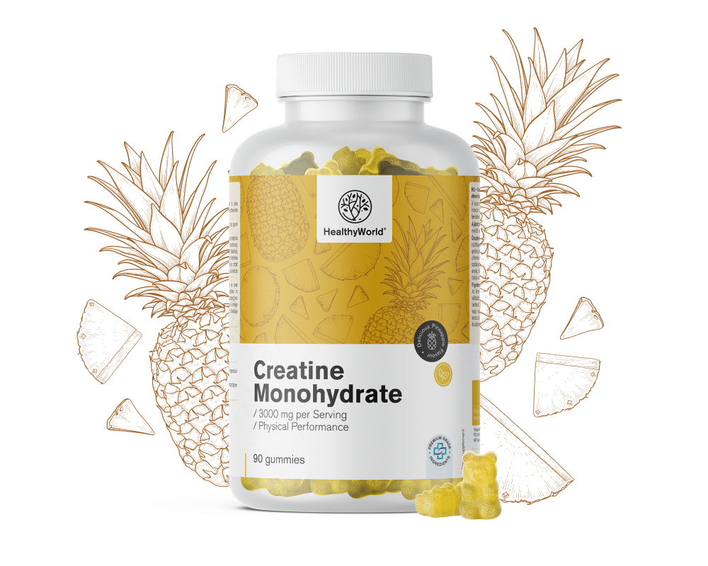 Kreatín monohydrát 3000 mg – ananás