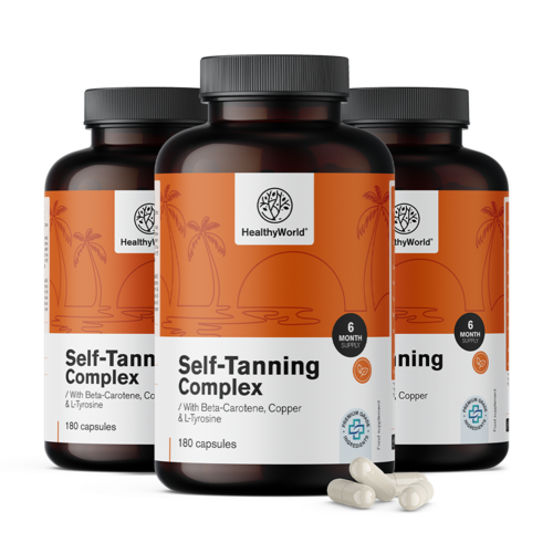 3x Self-Tanning Complex – podpora prirodzeného opálenia, spolu 540 kapsúl