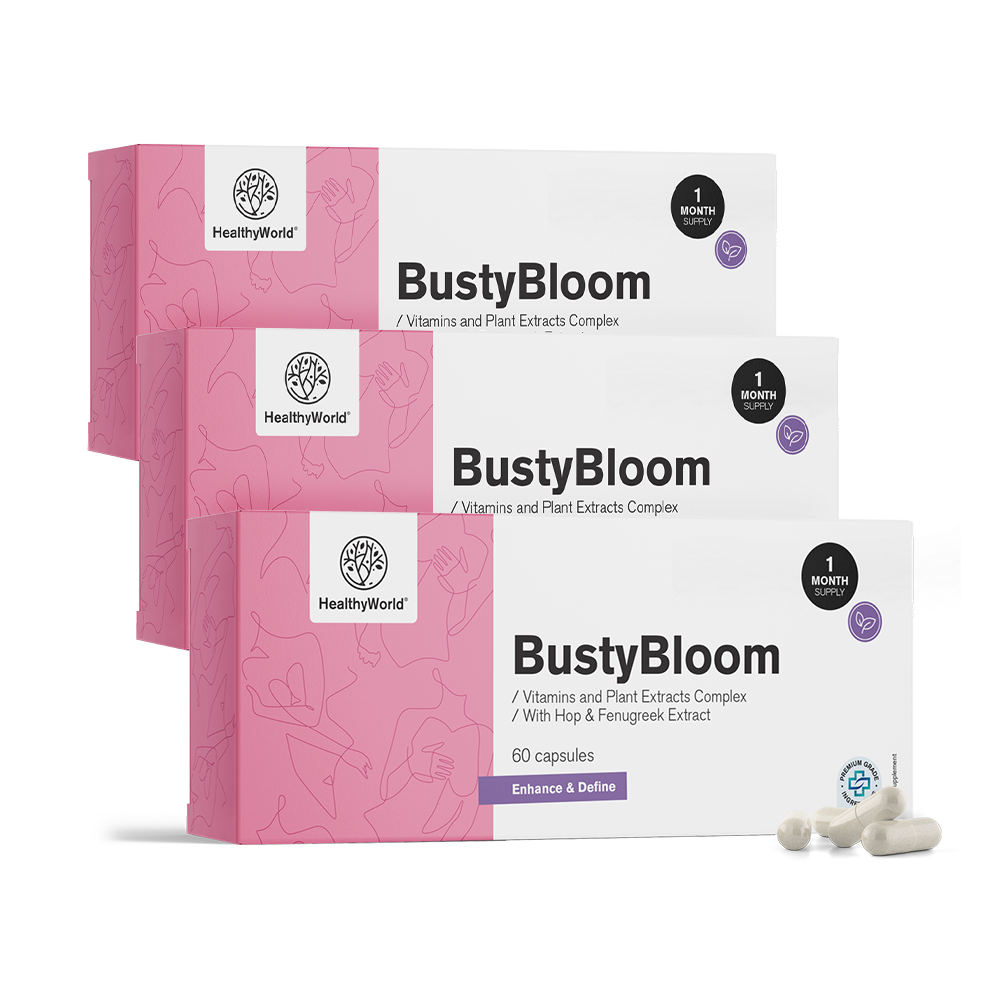 BustyBloom - komplex vitamínov a rastlinných extraktov.