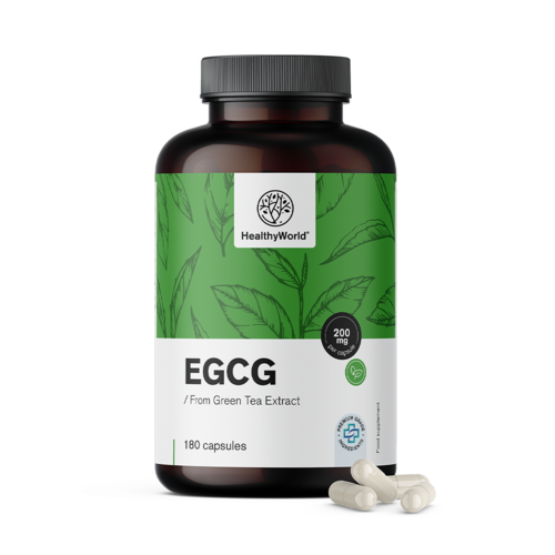 EGCG – z extraktu zeleného čaju, 180 kapsúl