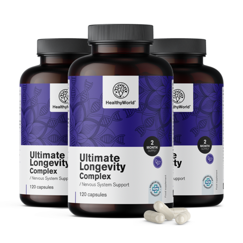 3x Ultimate Longevity Complex, spolu 360 kapsúl